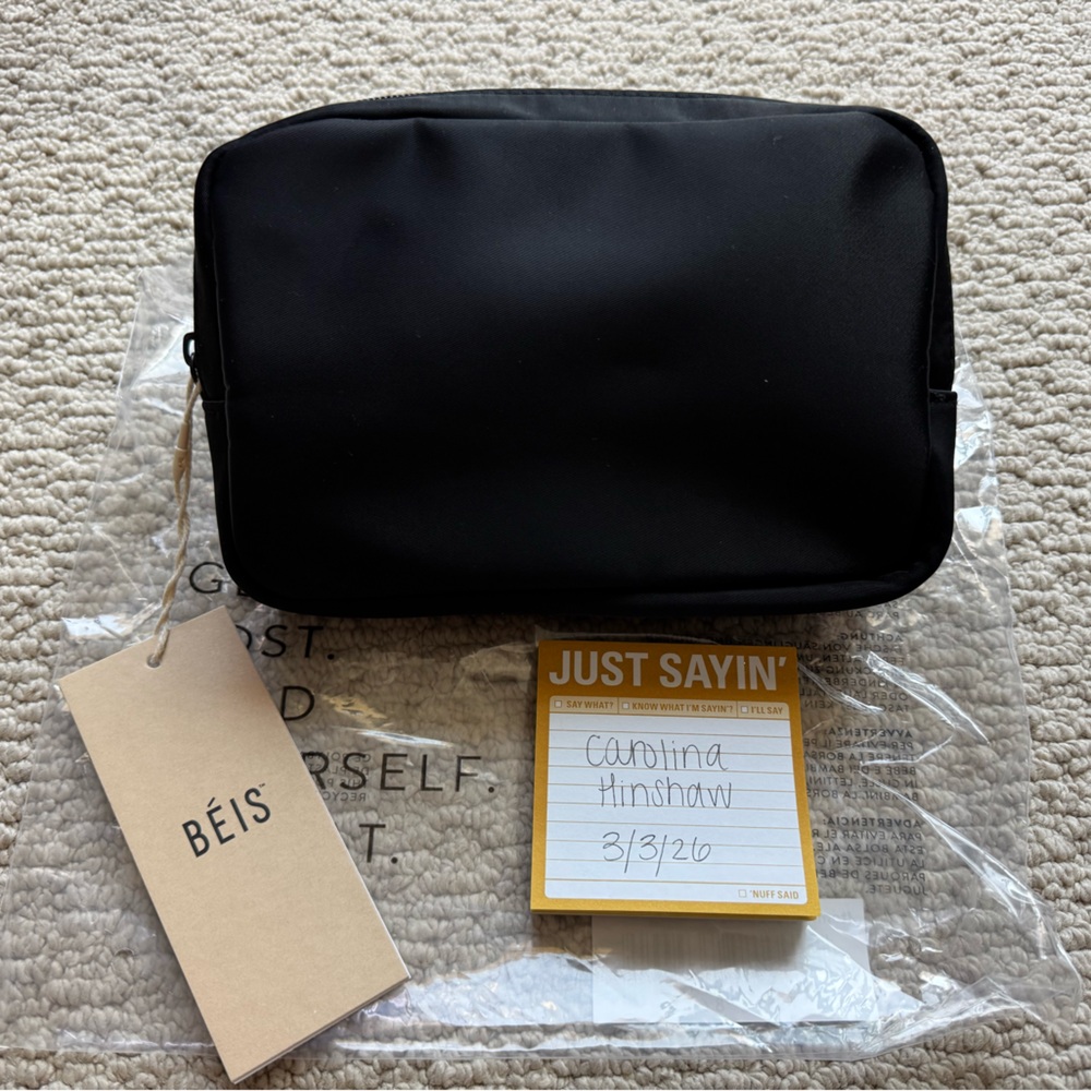 BEIS Classic Black Belt Bag